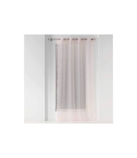 Rideau Voilage à Œillets Orion 140x240cm Rose