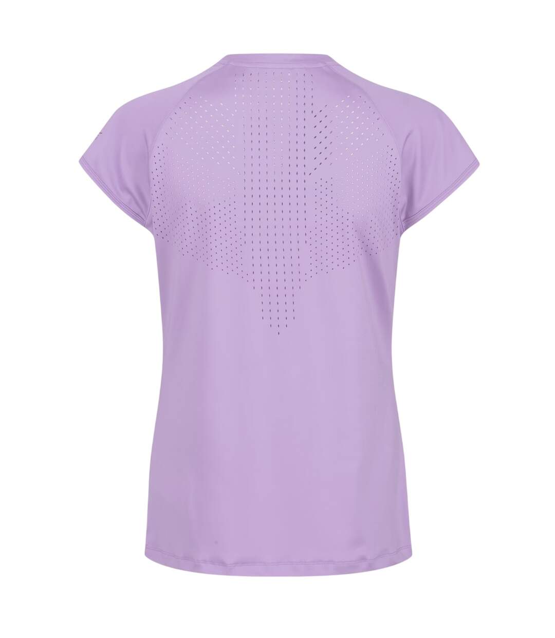 T-shirt Uni Manches Courtes Motif/style Perforé Luaza Femme Lilas Pastel Regatta-2
