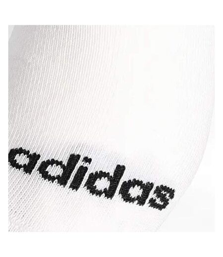 Lot de 3 paires de chaussettes blanches/noires homme adidas low