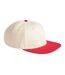 Casquette De Baseball Adulte Naturel Rouge Beechfield-1