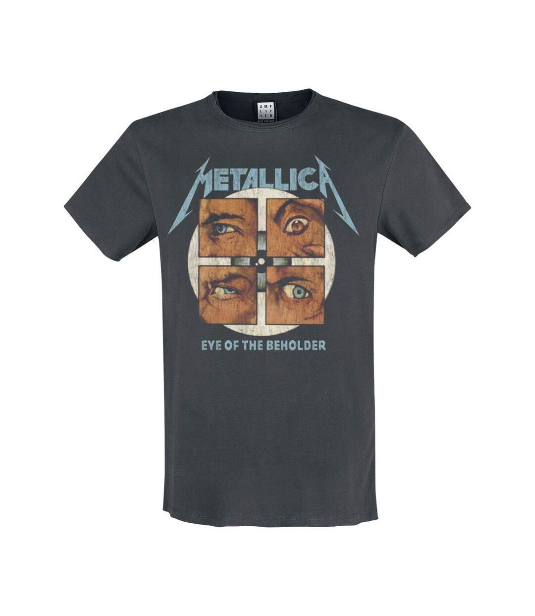 T-shirt eye of the beholder adulte anthracite / orange / bleu Amplified-1
