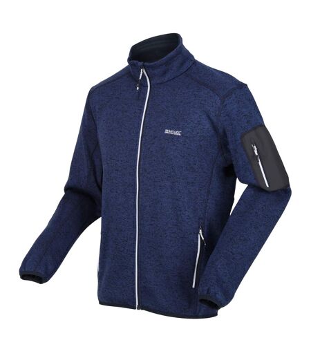 Mens Newhill Marl Full Zip Fleece Jacket Navy Regatta