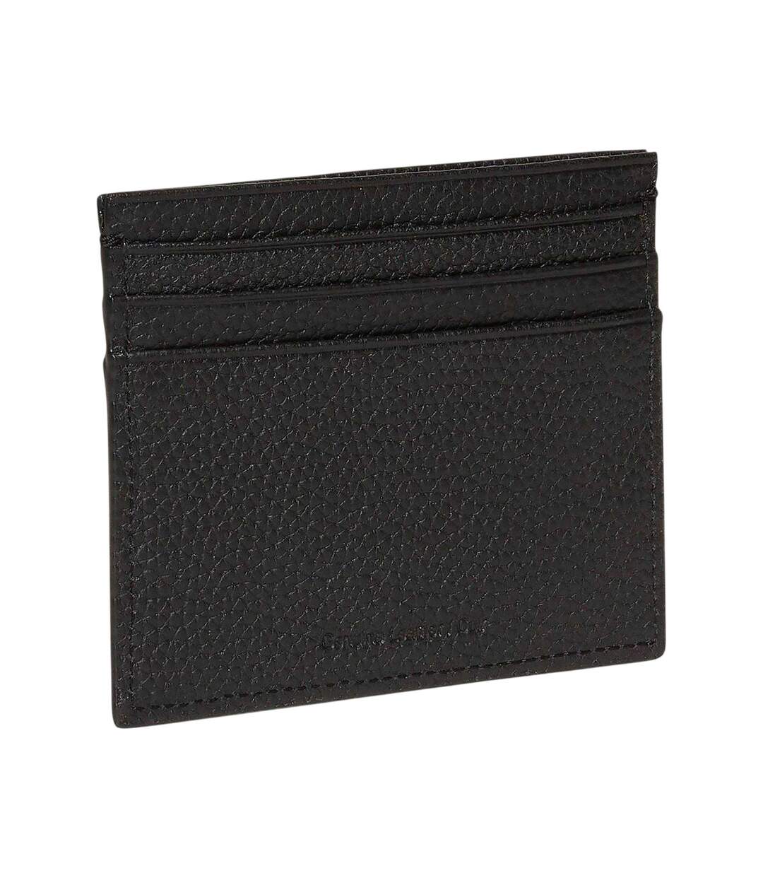 Logo Leather Card Holder One Size Black Calvin Klein-2