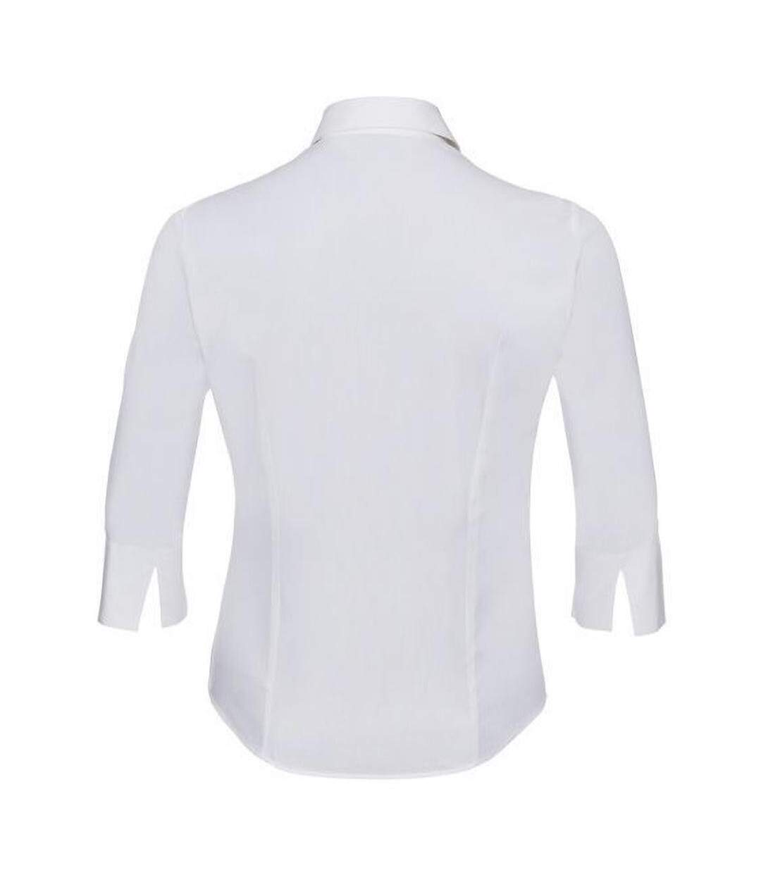 Collection Chemisier À Manches 3/4 Femme Blanc Russell-2