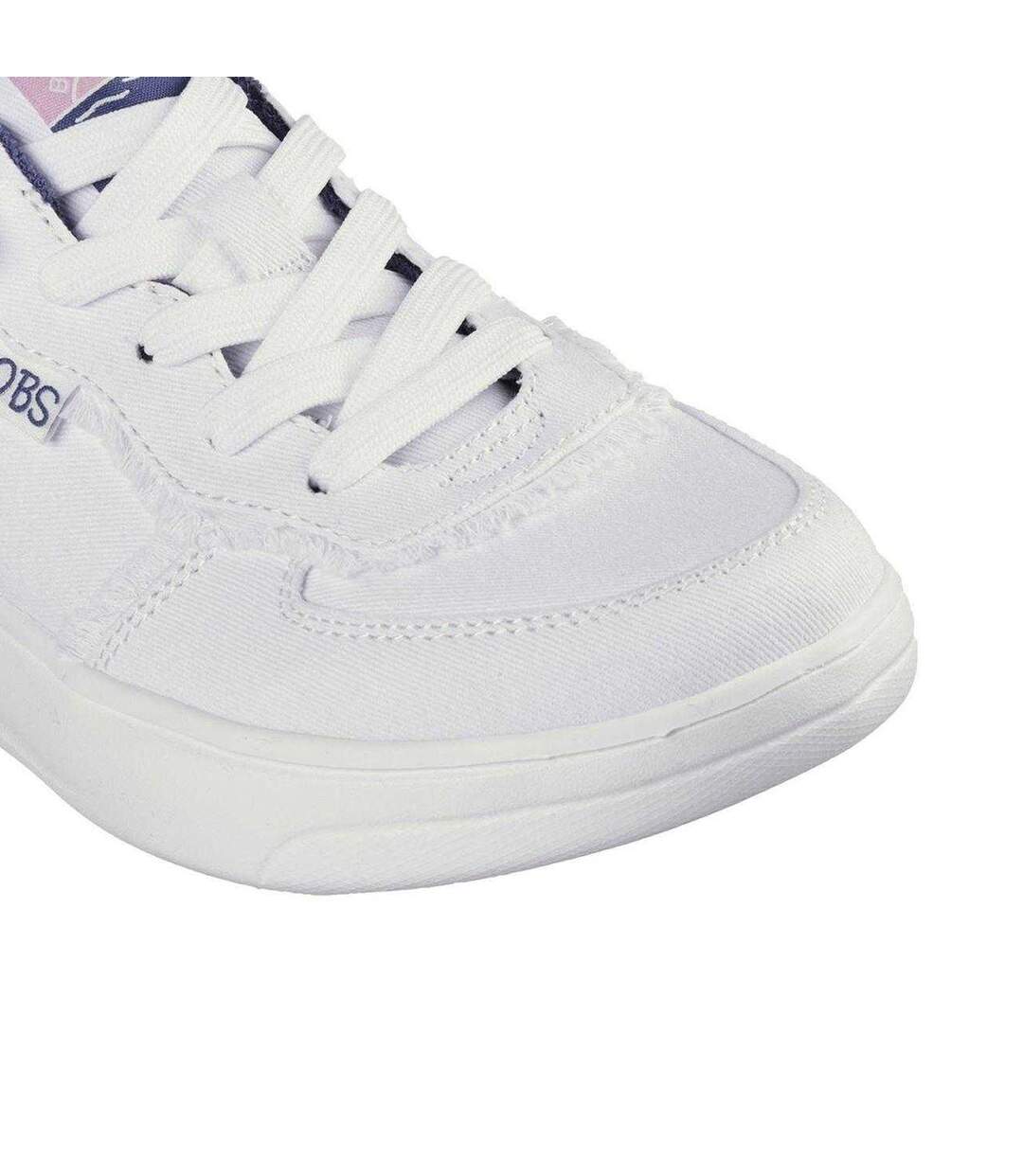 Womens/ladies Skipper Hi Canvas Trainers White Skechers-3