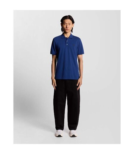 Polo Superfine Homme Bleu Marine Foncé Lyle & Scott