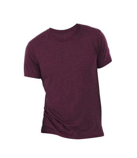 Canvas T-shirt À Manches Courtes Homme Bordeaux Bella + Canvas