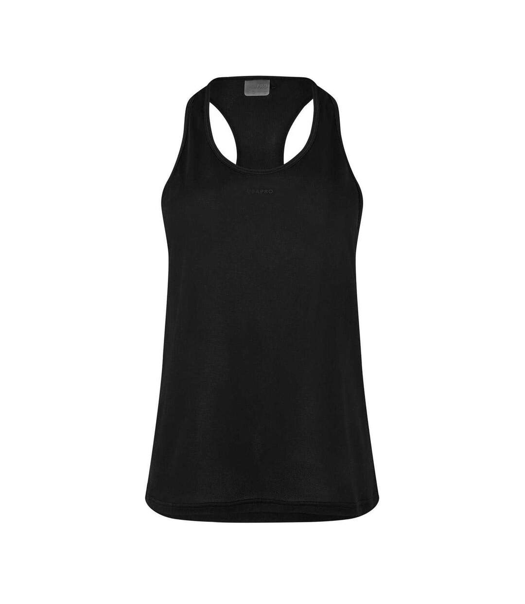 Womens/ladies Pro Mesh Vest Top Black USA-2