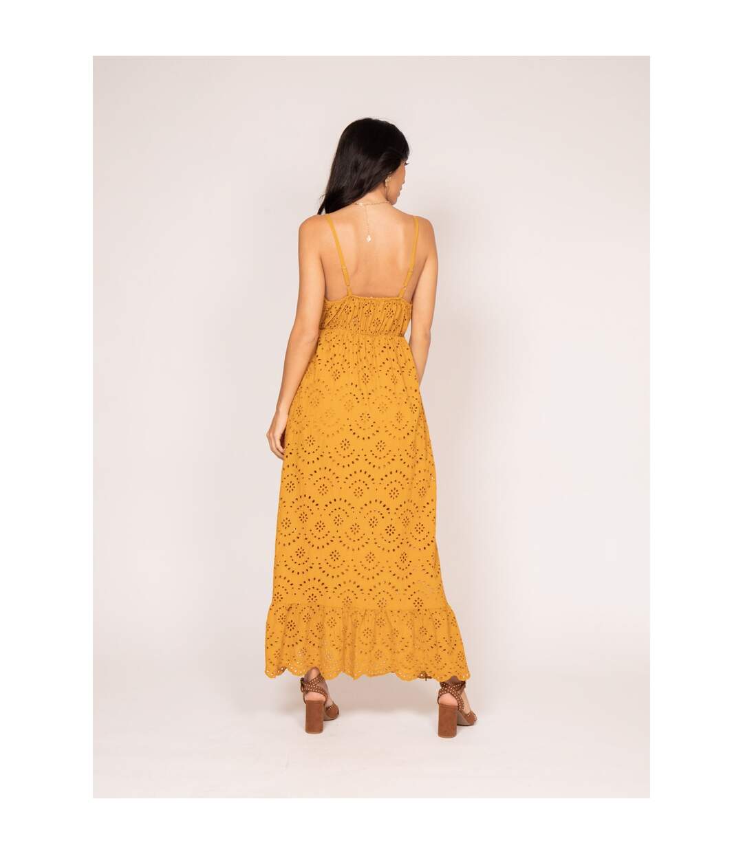 Robe longue broderie anglaise ISERE - Dona X Lisa-2