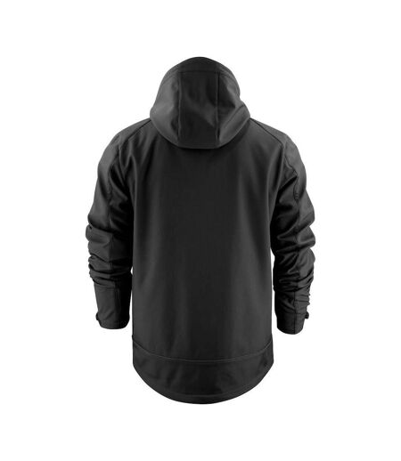 Mens Karting Soft Shell Jacket Black Printer