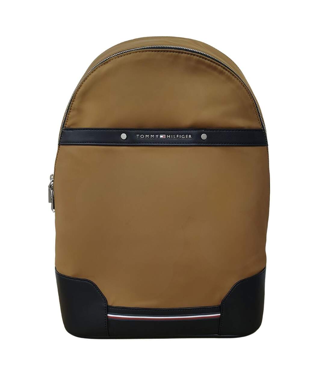 Sac À Dos Motif/style Rayures Contrastées Homme Taille Unique Kaki Désert Tommy Hilfiger-1