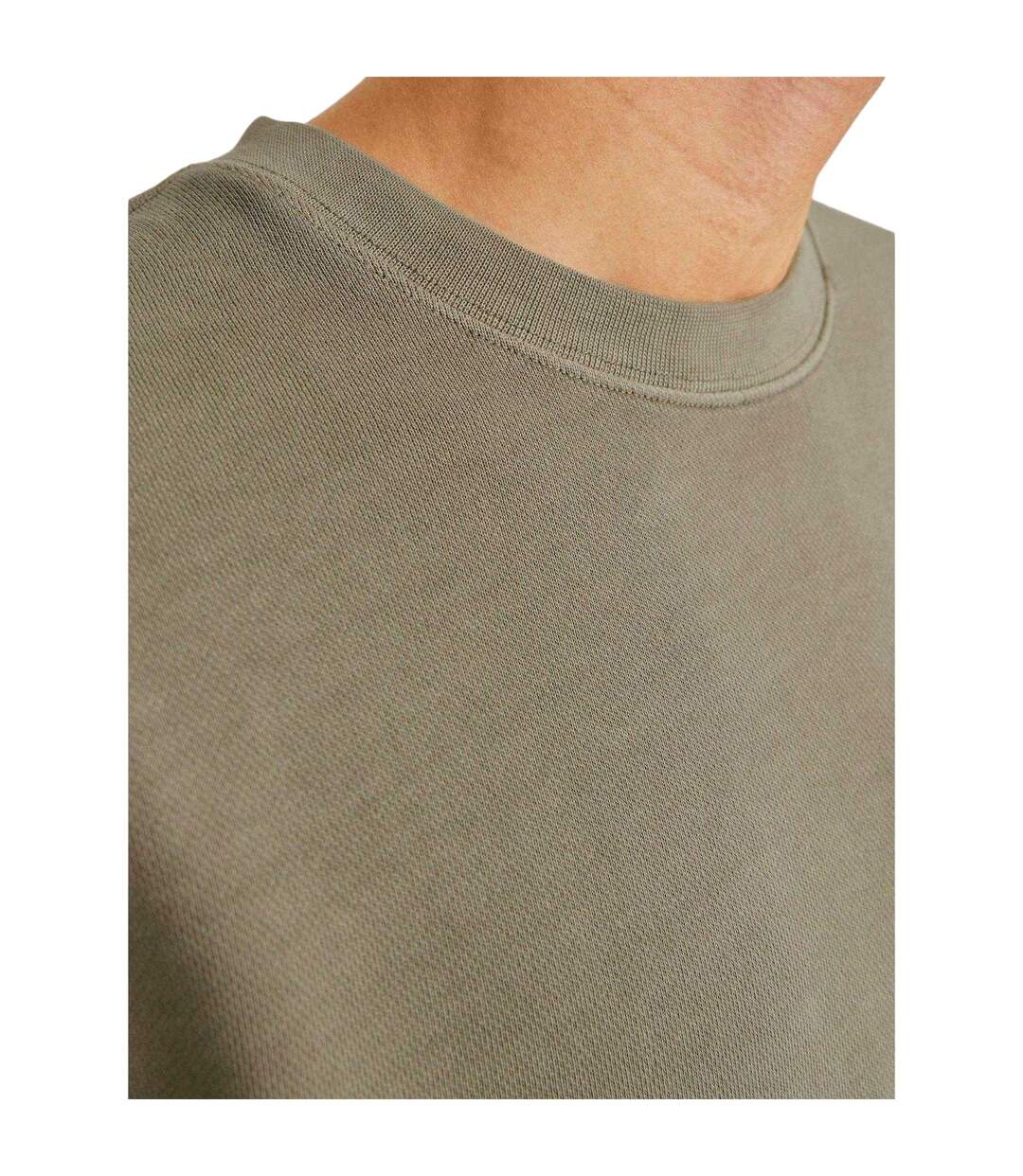 Unisex Adult Faded Drop Shoulder Sweatshirt Silver Sage Jack And Jones-4