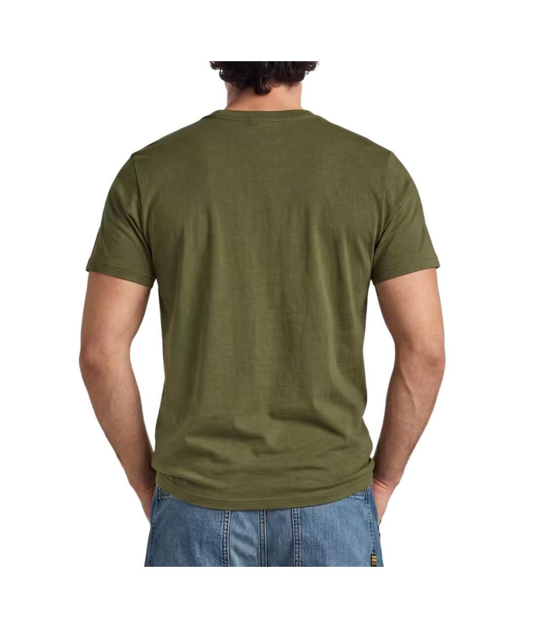 T-shirt vert foncé homme g-star raw d25949 dgr-2
