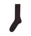 Mens Plain Ankle Cashmere Socks Dark Brown Boss-2