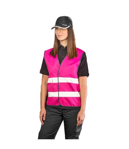 Gilet Haute Visibilité Enhanced Adulte Rose Fluo Result Core