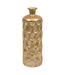 Vase Strié en Métal Belli 60cm Doré-1