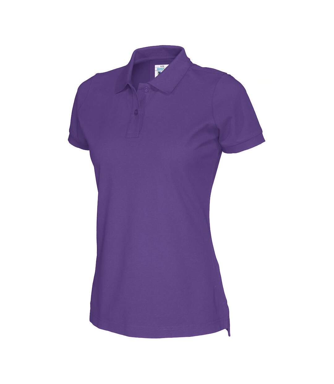 Womens/ladies Pique Lady T-shirt Purple Cottover-4
