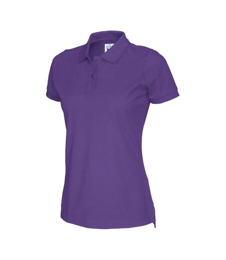 Womens/ladies Pique Lady T-shirt Purple Cottover