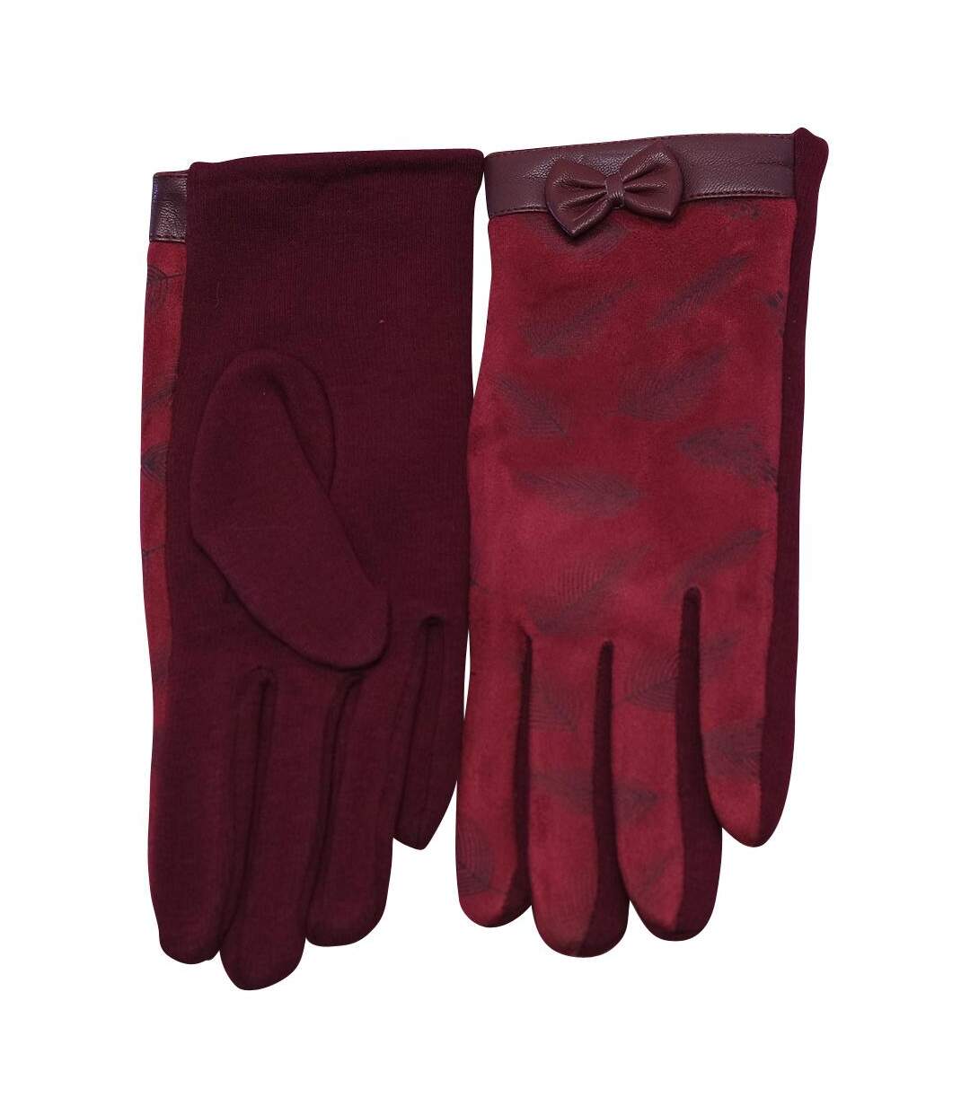 Gants femme motif  PLUMES-1