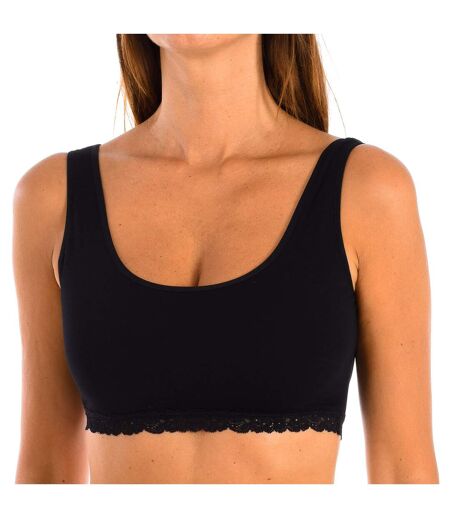 FRESH top with wide straps and elastic fabric 1032348 woman