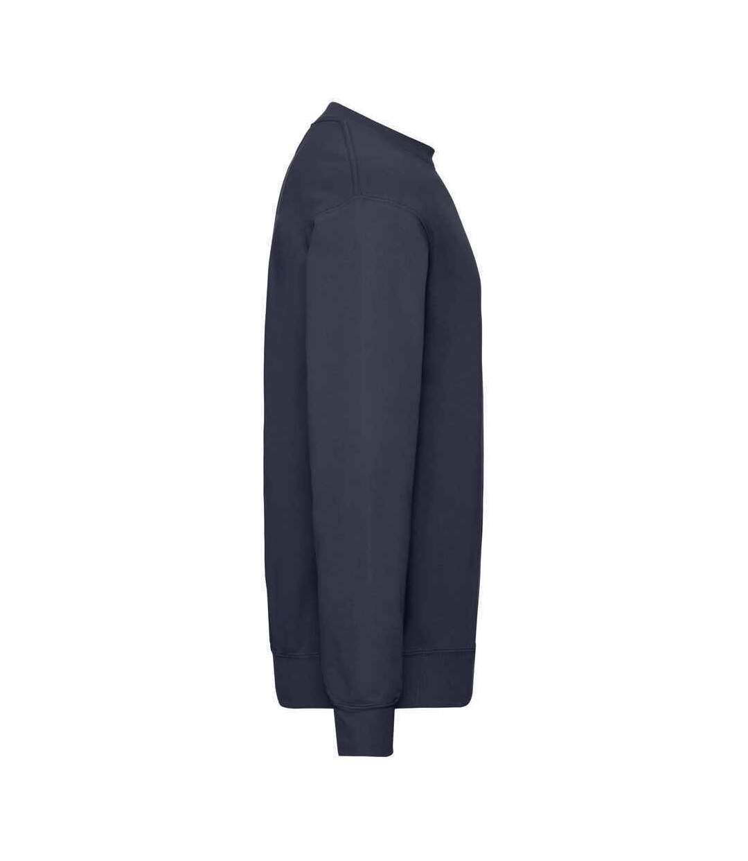 Unisex adult classic drop shoulder sweatshirt deep navy Fruit of the Loom-2