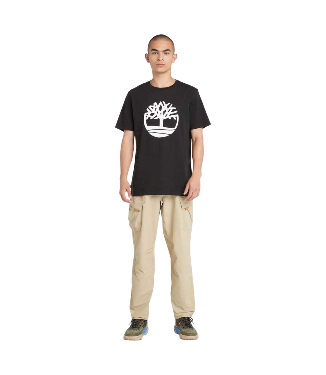 Mens Northwood Tree Logo Short-sleeved T-shirt Black Timberland-4