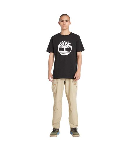 Mens Northwood Tree Logo Short-sleeved T-shirt Black Timberland