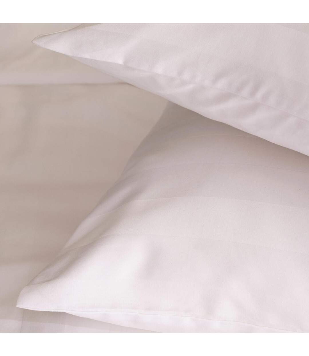 Parure de Lit Satiné 260x240cm Blanc-5