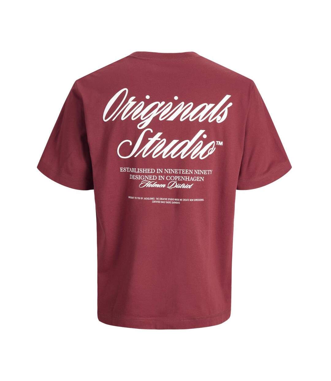T-Shirt rouge homme jack & jones norrebro-2