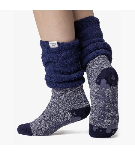 Ladies Fluffy Slouch Top Non Slip Thermal Bed Socks