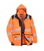 Mens pw3 5 in 1 hi-vis safety jacket orange/black Portwest-1