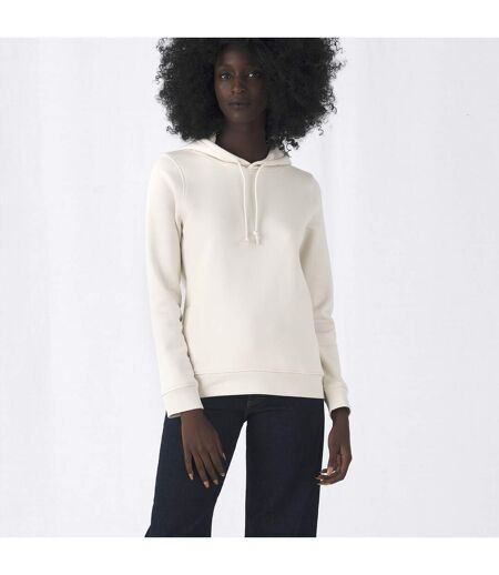 Sweat à capuche femme blanc cassé B&C