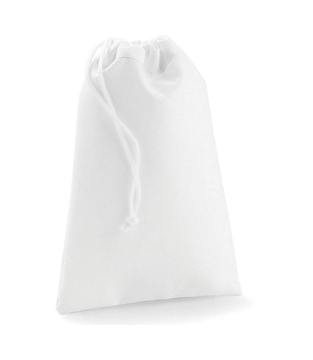 Sac Avec Cordon De Serrage L Blanc Bagbase-2