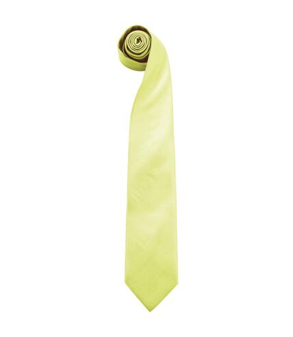 Premier Mens “Colours” Plain Fashion / Business Tie (Lime) (One Size) - UTRW1156