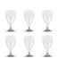 Lot de 6 Verres à Vin Réutilisable Plastique 18cl Gris-1