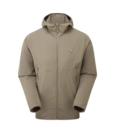 Mens Lightweight Softshell Hiking Hoodie Jacket with Water Repellent Finish