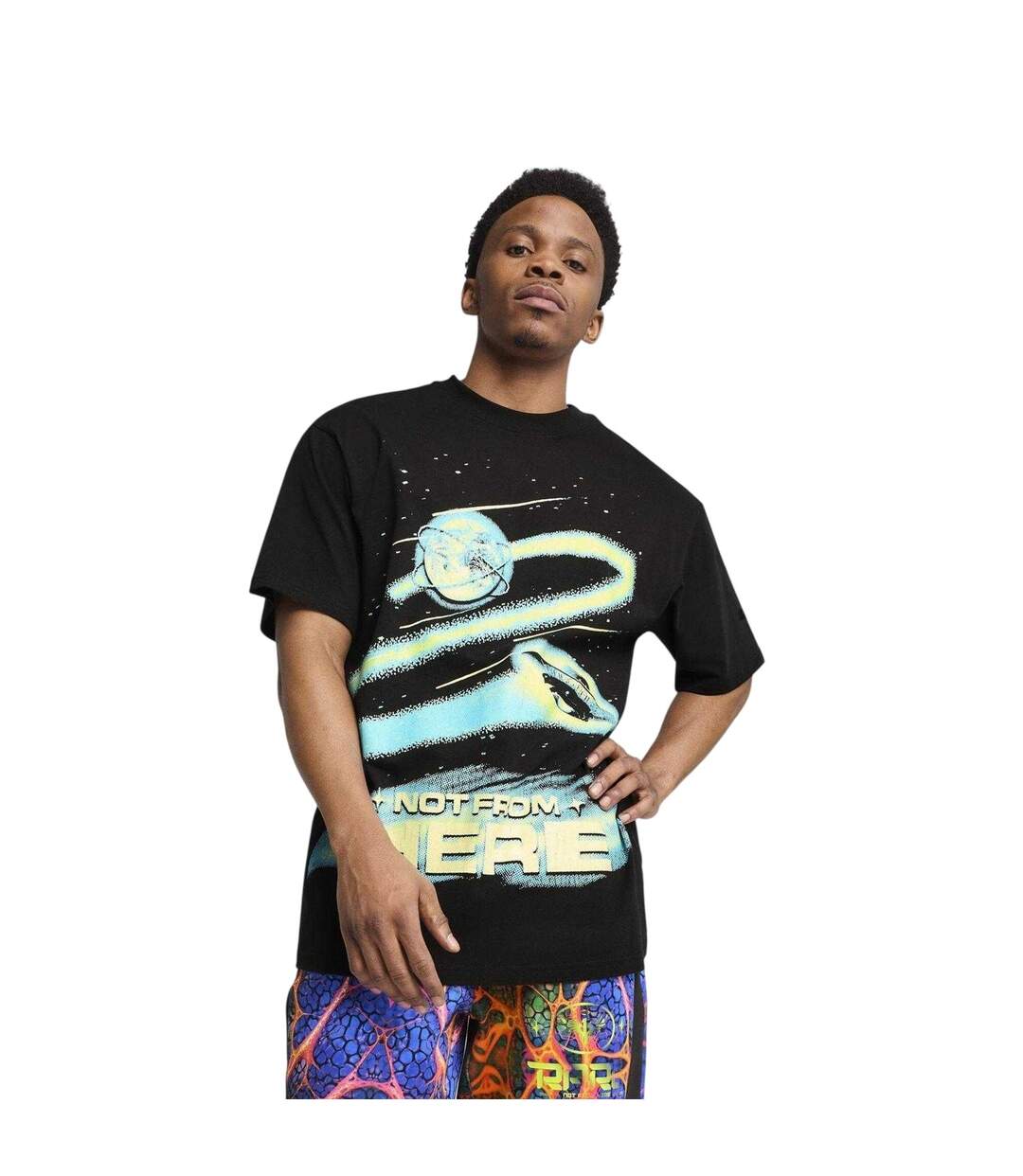 Mens Graphic Regular T-shirt  Black Puma-4