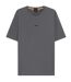 Mens Tchup Logo Oversized T-shirt Grey Boss-2