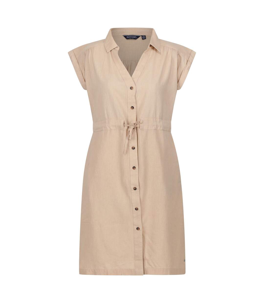 Robe chemisier rura femme beige / lin Regatta-1