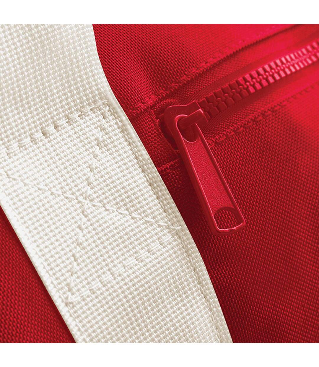 Petit Sac Polochon Taille Unique Rouge Blanc Cassé Bagbase-3