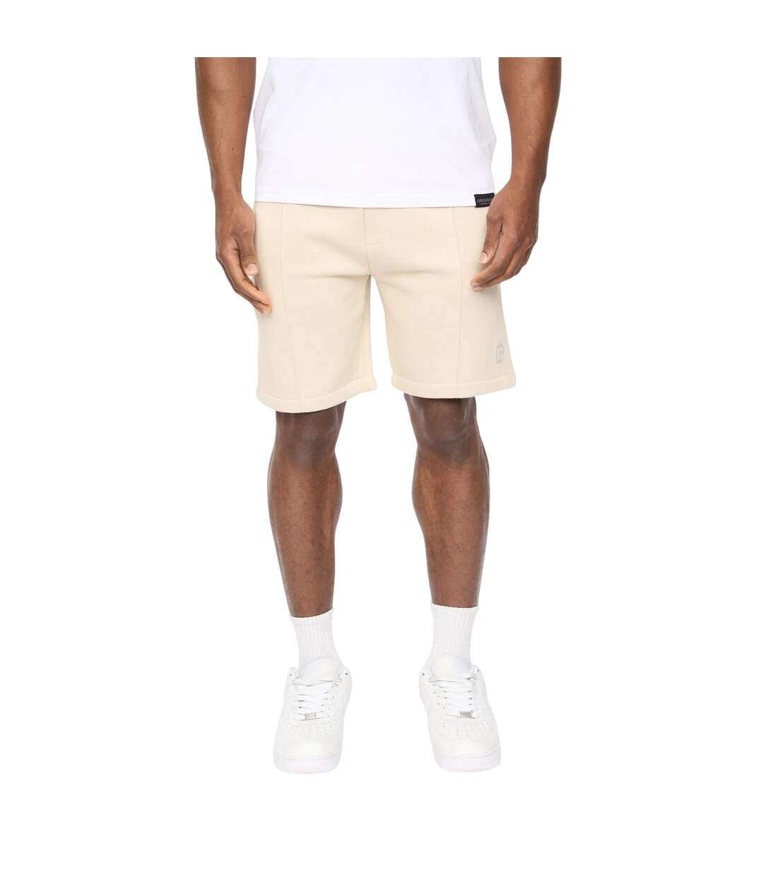 Short Décontracté Bardon Homme Gris Pâle Crosshatch-3