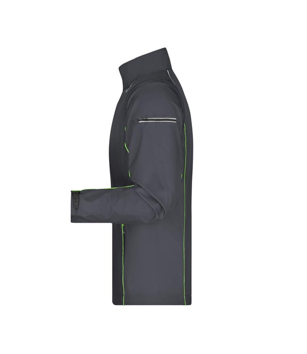 Veste Softshell Homme Gris Foncé Vert James And Nicholson-4