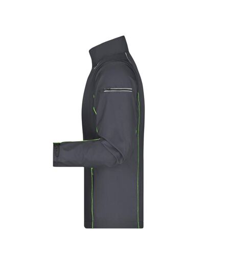 Veste Softshell Homme Gris Foncé Vert James And Nicholson