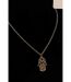 Hamsa Hand Gold and Silver Hand of Fatima Hamsa Dainty Pendant Protection Choker