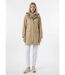 Parka zippée pressionnée à capuche déperlante-3