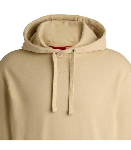 Mens Pullover Hoodie Beige Hugo