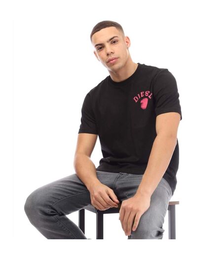 T-shirt T-just 10-4 Homme Noir Diesel