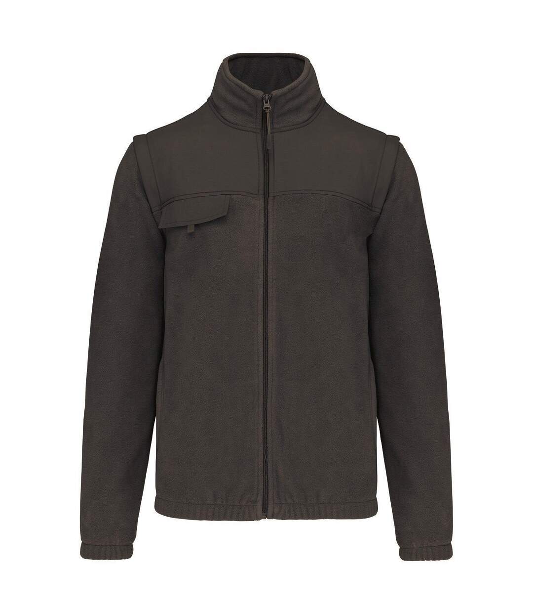 Veste polaire manches amovibles - WK9105 - gris foncé