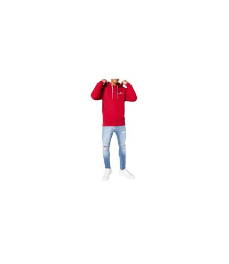 Mens Logo Cotton Hoodie Red Replay