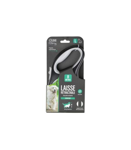 Laisse Rétractable Chien Résistante 20cm Blanc